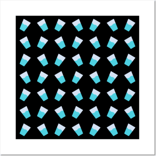 Hydro Homies Water Glass Tessellation Pattern Posters and Art